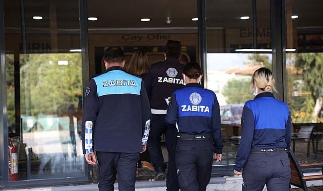 cesme belediyesi zabita ekiplerinden firinlara hijyen denetimi