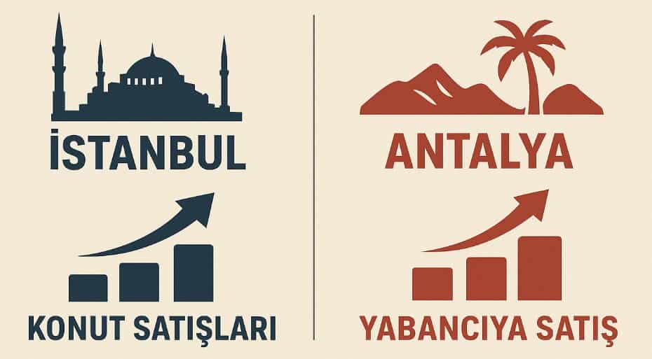 İstanbul en çok satışı yaptı, yabancılar Antalya’yı tercih etti