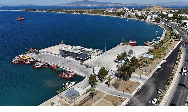 aliaport deniz yolcu iskelesi hizmete hazir