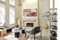 dunyaca unlu pop grubu btsnin lideri rm samsung art tvler icin kamera karsisina gecti