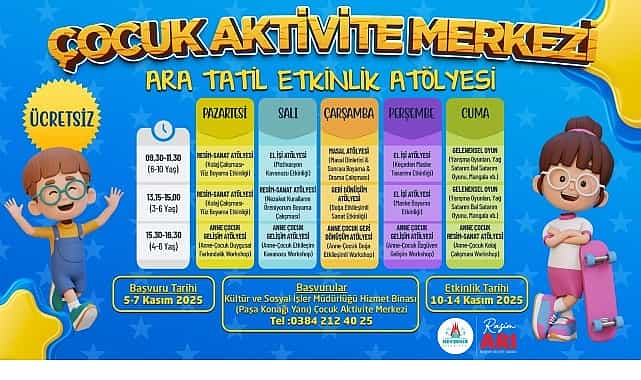 nevsehir belediyesinden cocuklara ozel ara tatil etkinlikleri