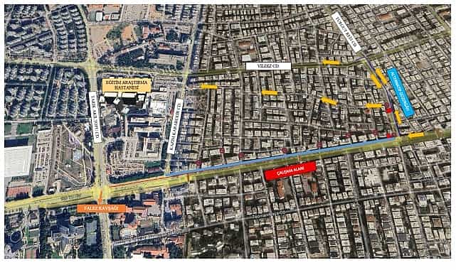 100 yil bulvarinda asfalt calismasi