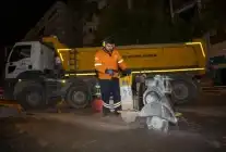 Mersin’de Yol Güvenliği İçin Gece Asfalt Çalışmaları