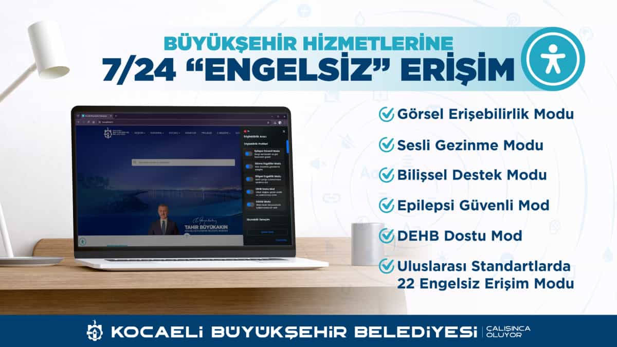 Kocaeli’nin Web Hizmetleri Artık Daha Erişilebilir