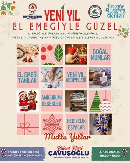 Yeni Yılın El Emeği Pazarı Kent Konseyi’nde Başlıyor