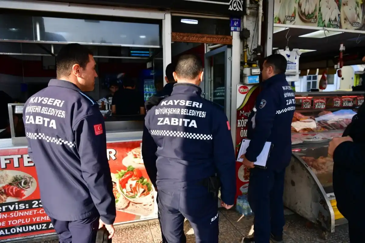 Kayseri Zabıtasından İşletmelere Denetim 1 Kayseri Zabıtasından İşletmelere Denetim