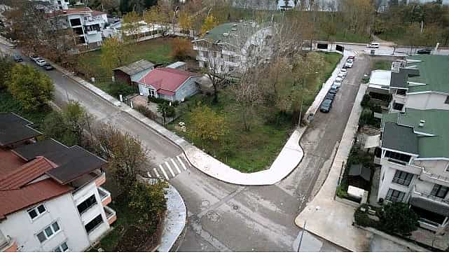 basiskele sahilde 1 etap yaya kaldirimlari tamam