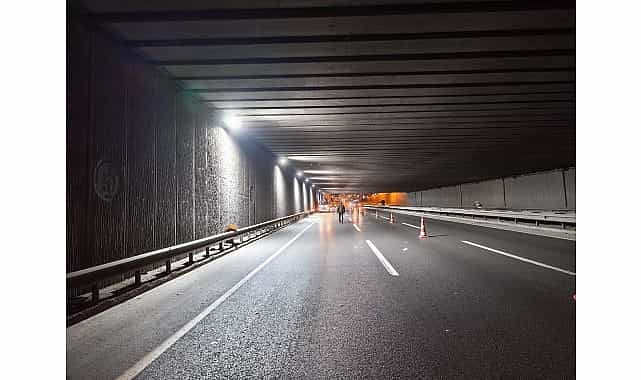 osmangazi koprusu tuneli led sistemiyle isil isil