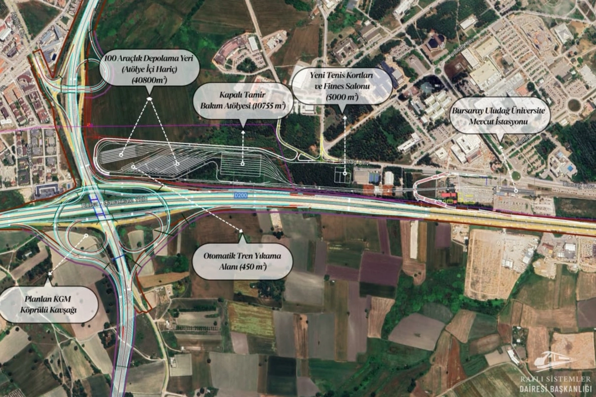 Bursa’da Raylı Sistem Ağı Büyüyor