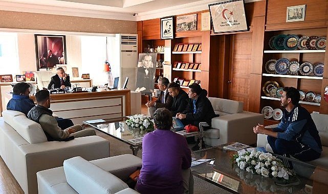 antrenorlerden baskan topalogluna ziyaret